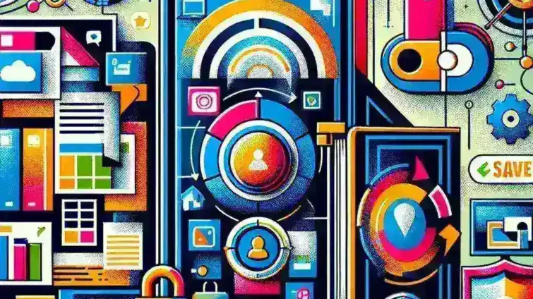 "Guía completa sobre cómo guardar contenido de Instagram utilizando SaveFrom.net, ilustración mostrando el proceso de descarga de imágenes y videos de Instagram."