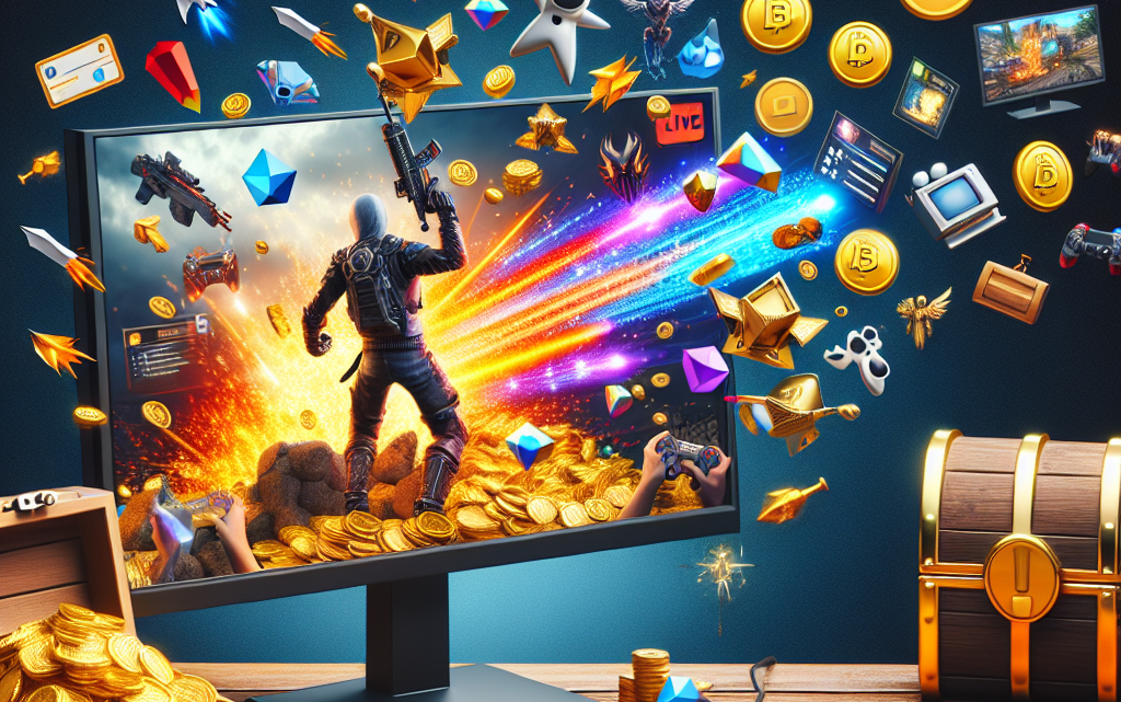 "Imagen ilustrativa de la función Drops de Twitch, mostrando recompensas de juegos y la interfaz de usuario, ideal para entender cómo activar y aprovechar esta herramienta para gamers."